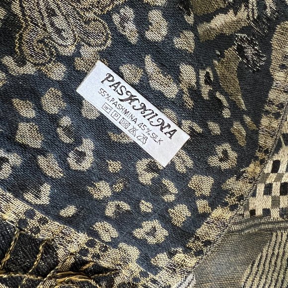 PASHMINA Scarf/Wrap Pashmina & Silk EUC - Picture 2 of 7